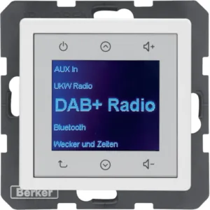 Radio Touch DAB+, Bluetooth biały aksamit Q