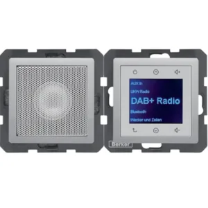 Radio Touch DAB+, Bluetooth z głośnikiem alu aksamit, Berker Q1/Q3/Q7