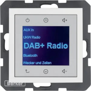Radio Touch DAB+ biały połysk B.Kwadrat