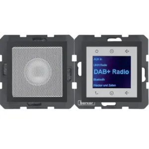 Radio Touch DAB+ z głośnikiem antracyt mat B.Kwadrat
