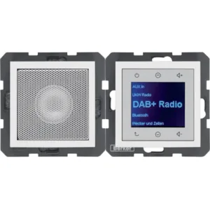 Radio Touch DAB+ z głośnikiem biały połysk B.Kwadrat